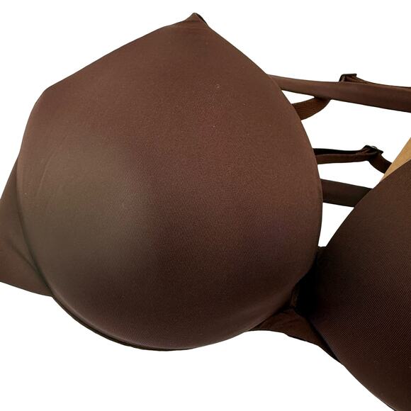 Skims Ultimate Push-Up Plunge Brown Cocoa Bra New With Tags Size 34D - Picture 3 of 4